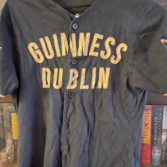 Red Jacket Guinness Baseball Style Button Up Sz Small - Picture 3 of 4